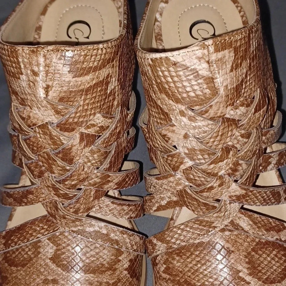 Comfort heel animal print with open Back - Picture 2 of 6